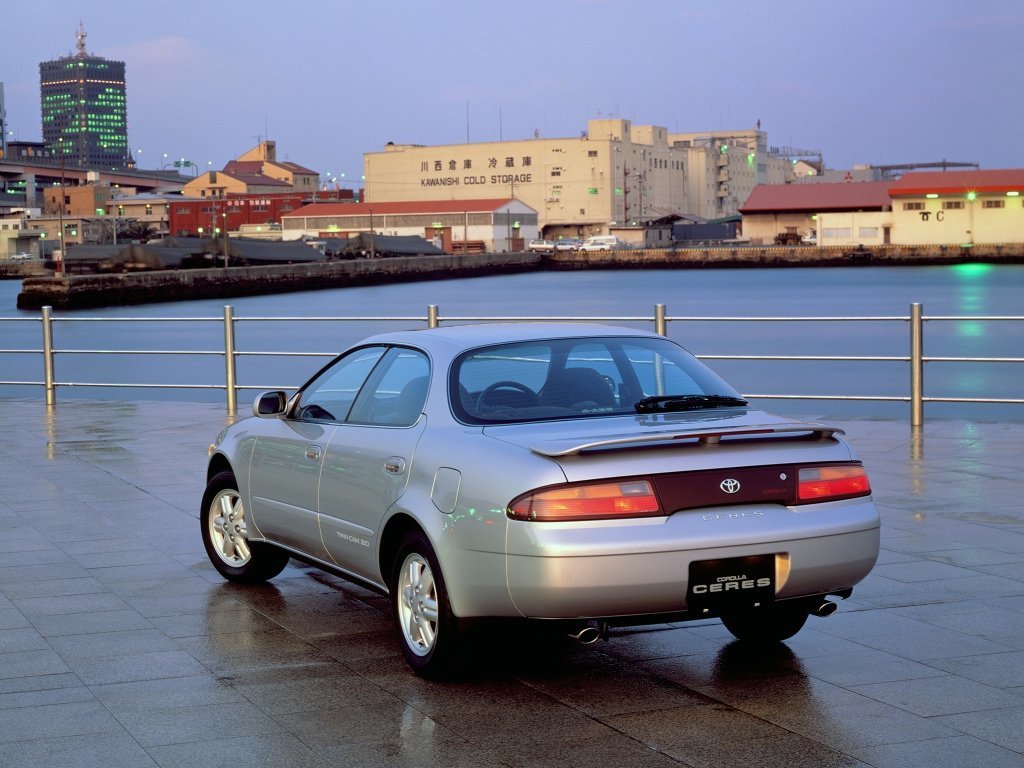 Характеристики 1.6 AT Бензин, Передний привод, Автомат, 160 л.с. Toyota  Corolla 7 поколение (E100) 1991 - 2002, Седан-хардтоп Ceres